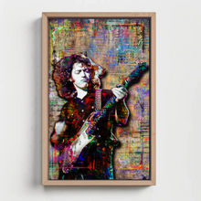 Rory Gallagher Poster, Rory Gallagher Guitar Tribute Fine Art