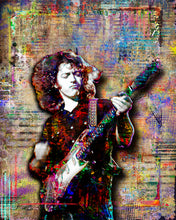 Rory Gallagher Poster, Rory Gallagher Guitar Tribute Fine Art