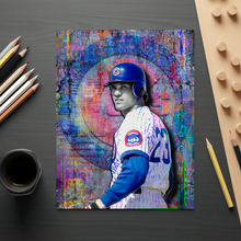 Ryne Sandberg Pop Art Poster, Ryne Sandberg Cubs Tribute Fine Art