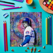 Ryne Sandberg Pop Art Poster, Ryne Sandberg Cubs Tribute Fine Art