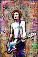 Sid Vicious Pop Art Poster, Sex Pistols Tribute Fine Art