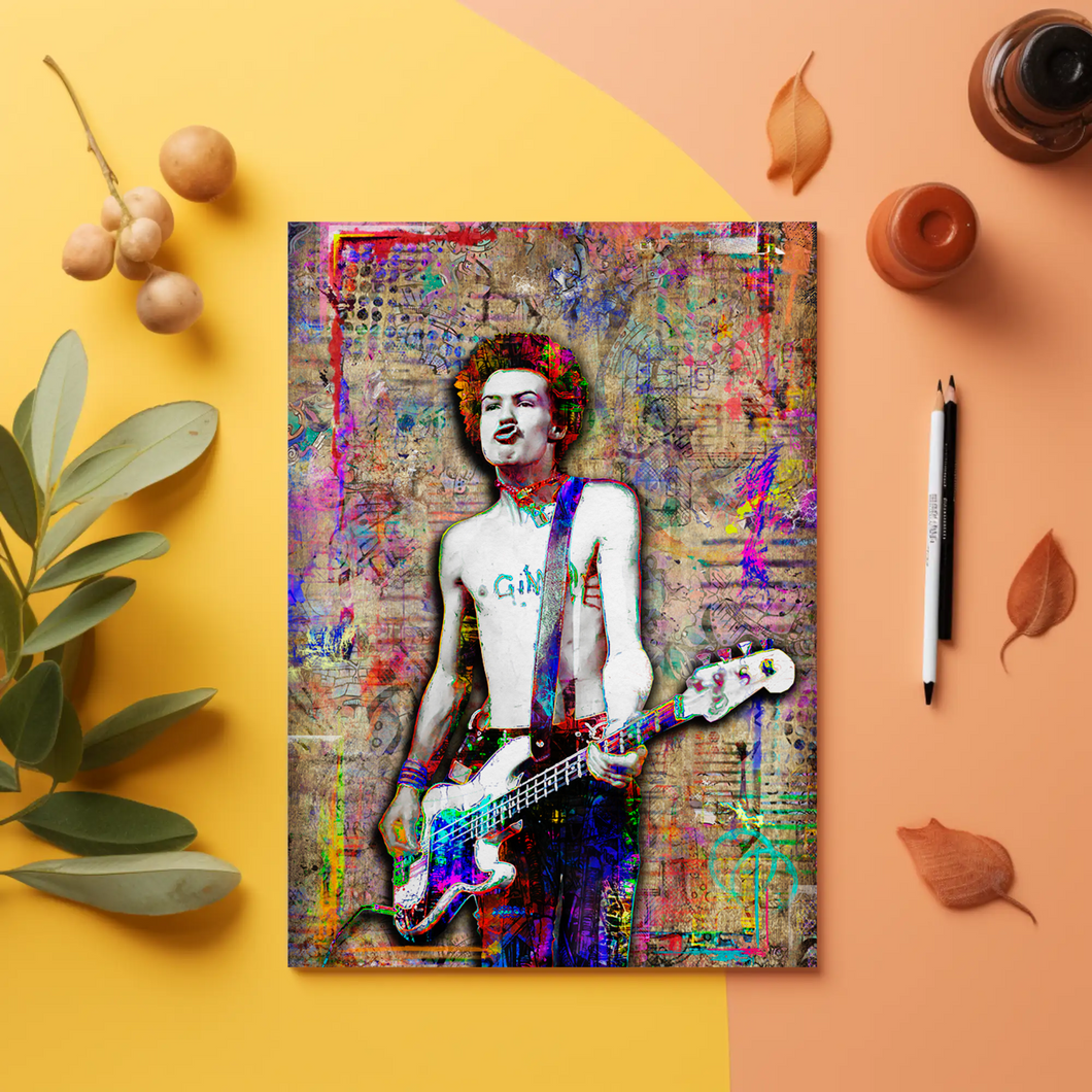 Sid Vicious Pop Art Poster, Sex Pistols Tribute Fine Art – McQDesign Sid Vicious Pop Art Poster, Sex Pistols Tribute Fine Art – McQDesign