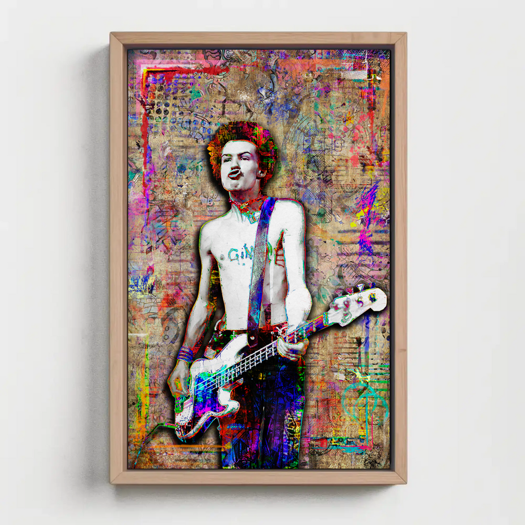 Sid Vicious Pop Art Poster, Sex Pistols Tribute Fine Art – McQDesign Sid Vicious Pop Art Poster, Sex Pistols Tribute Fine Art – McQDesign