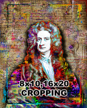 Sir Isaac Newton Pop Art Poster, Newton Tribute Fine Art