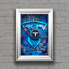 Tennessee Titans Poster, Titans  Gift, Tennessee Titans Man Cave Titans Gift