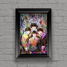 Beatles, George, Paul, John, Ringo of The Beatles Klimt Gift Tribute Fine Art