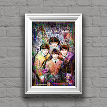 Beatles, George, Paul, John, Ringo of The Beatles Klimt Gift Tribute Fine Art