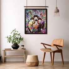 Beatles, George, Paul, John, Ringo of The Beatles Klimt Gift Tribute Fine Art