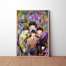 Beatles, George, Paul, John, Ringo of The Beatles 1960's Gift, Beatles Tribute Fine Art