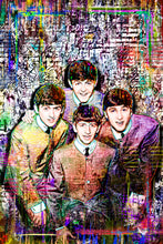 Beatles, George, Paul, John, Ringo of The Beatles Klimt Gift Tribute Fine Art