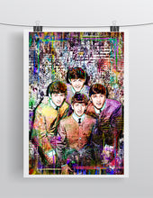 Beatles, George, Paul, John, Ringo of The Beatles Klimt Gift Tribute Fine Art