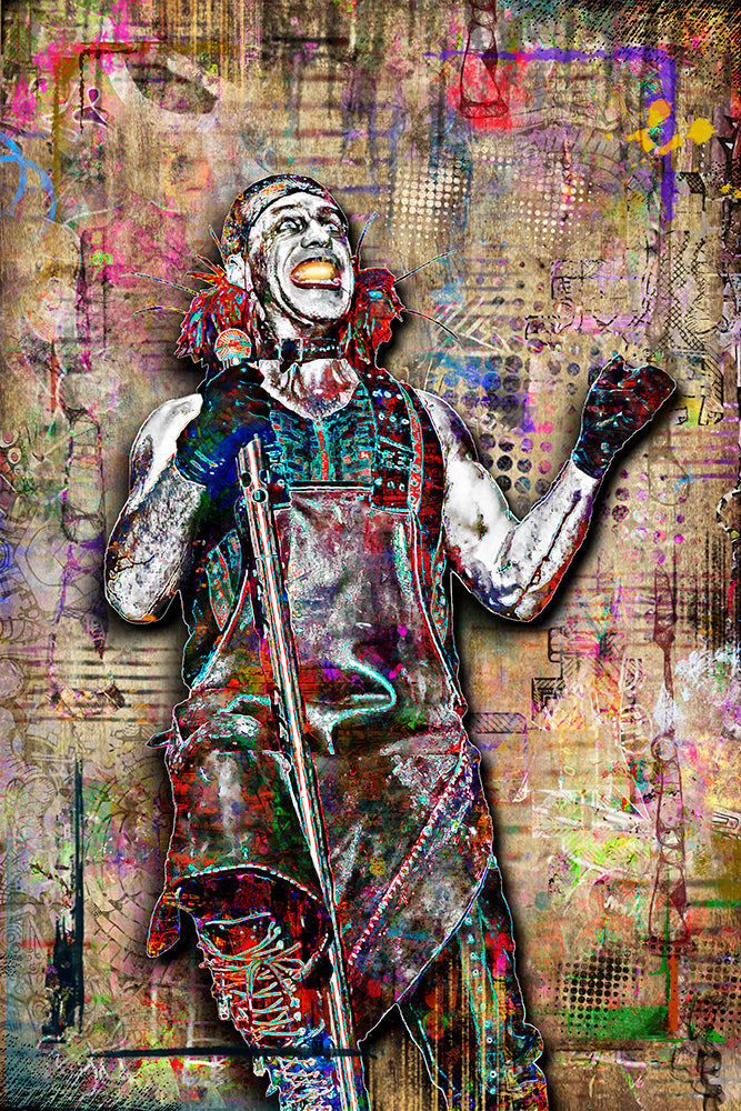 Till Linderman Rammstein Poster, Rammstein Tribute Fine Art Poster ...