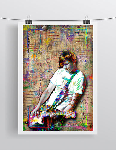 Tom DeLonge of Blink 182 Poster, Blink 182 Tribute Fine Art