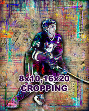 Troy Coney Anaheim Ducks Pop Art Poster, Mighty Ducks Tribute Fine Art