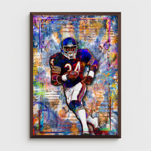 Walter Payton Pop Art Poster, Chicago Bears Tribute Fine Art