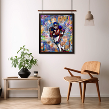 Walter Payton Pop Art Poster, Chicago Bears Tribute Fine Art