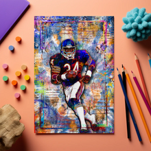 Walter Payton Pop Art Poster, Chicago Bears Tribute Fine Art