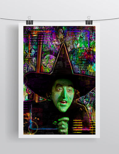 Wicked Witch Of The West Poster, Wizard of Oz Tribute Fine Art