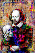 William Shakespeare Pop Art Poster, Shakespeare Tribute Fine Art