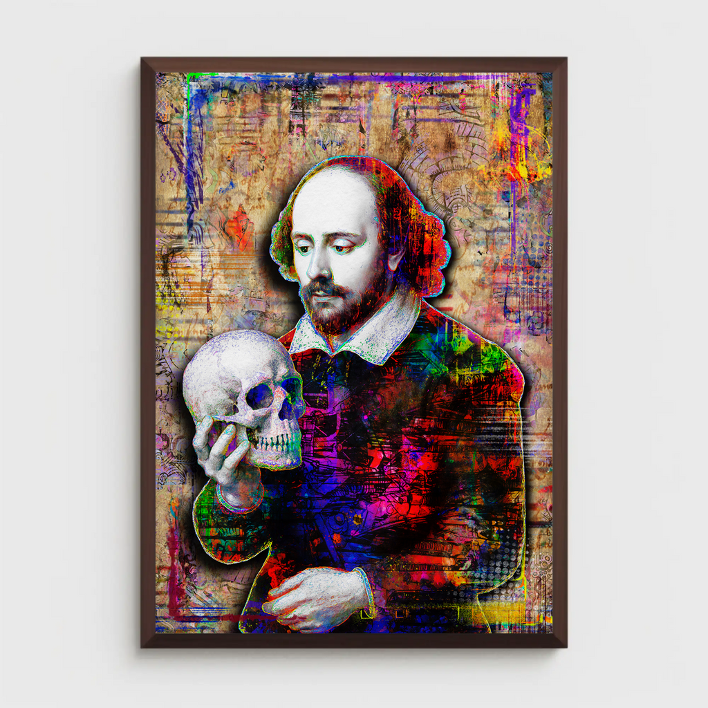 William Shakespeare Pop Art Poster, Shakespeare Tribute Fine Art ...