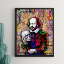 William Shakespeare Pop Art Poster, Shakespeare Tribute Fine Art