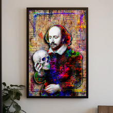 William Shakespeare Pop Art Poster, Shakespeare Tribute Fine Art