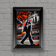 Mike Ditka Tribute Chicago Bears Poster | 1985 Bears Football Wall Art & Gift