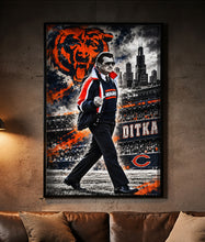 Mike Ditka Tribute Chicago Bears Poster | 1985 Bears Football Wall Art & Gift