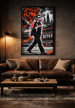 Mike Ditka Tribute Chicago Bears Poster | 1985 Bears Football Wall Art & Gift