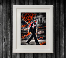 Mike Ditka Tribute Chicago Bears Poster | 1985 Bears Football Wall Art & Gift