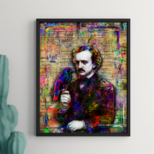 Edgar Allan Poe Pop Art Poster, Edgar Allan Poe Tribute Fine Art