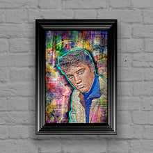 Elvis Presley Poster, Elvis Pop Art Portrait Tribute Fine Art