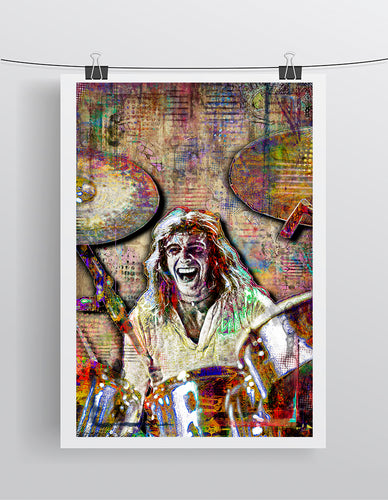 Alan White of YES Poster, Yes Tribute Fine Art
