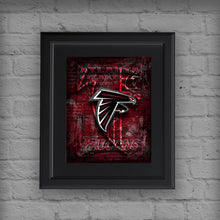 Atlanta Falcons Football Poster, Atlanta Falcons Gift, Atlanta Falcons Man Cave Falcons Gift