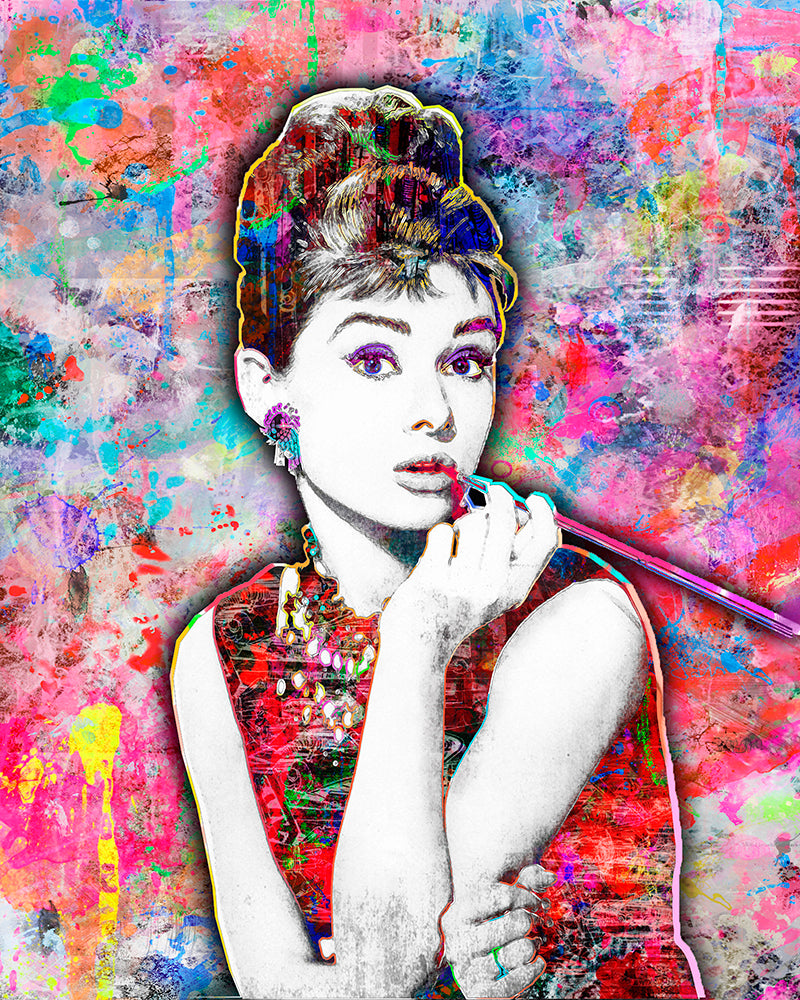 Design Painting collage Printable Audrey Hepburn Pop Art -  Finland