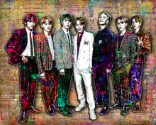 BTS K-Pop Poster, BTS K-Pop Tribute Fine Art