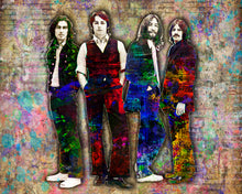 Beatles Poster, George, Paul, John, Ringo of The Beatles Gift, Beatles Tribute Fine Art