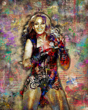 Beyonce Poster, Beyonce Pop Art, Beyonce Colorful Layered Tribute Fine Pop Art