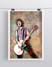 Billie Joe Armstrong of Green Day Poster, Green Day Pop Art Gift, Green Day Fine Pop Art