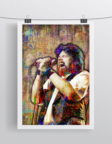 Bob Seger Poster, Bob Seger Gift, Bob Seger Tribute Fine Art