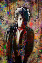 Bob Dylan Poster, Bob Dylan Portrait Gift, Bob Dylan Tribute Fine Art