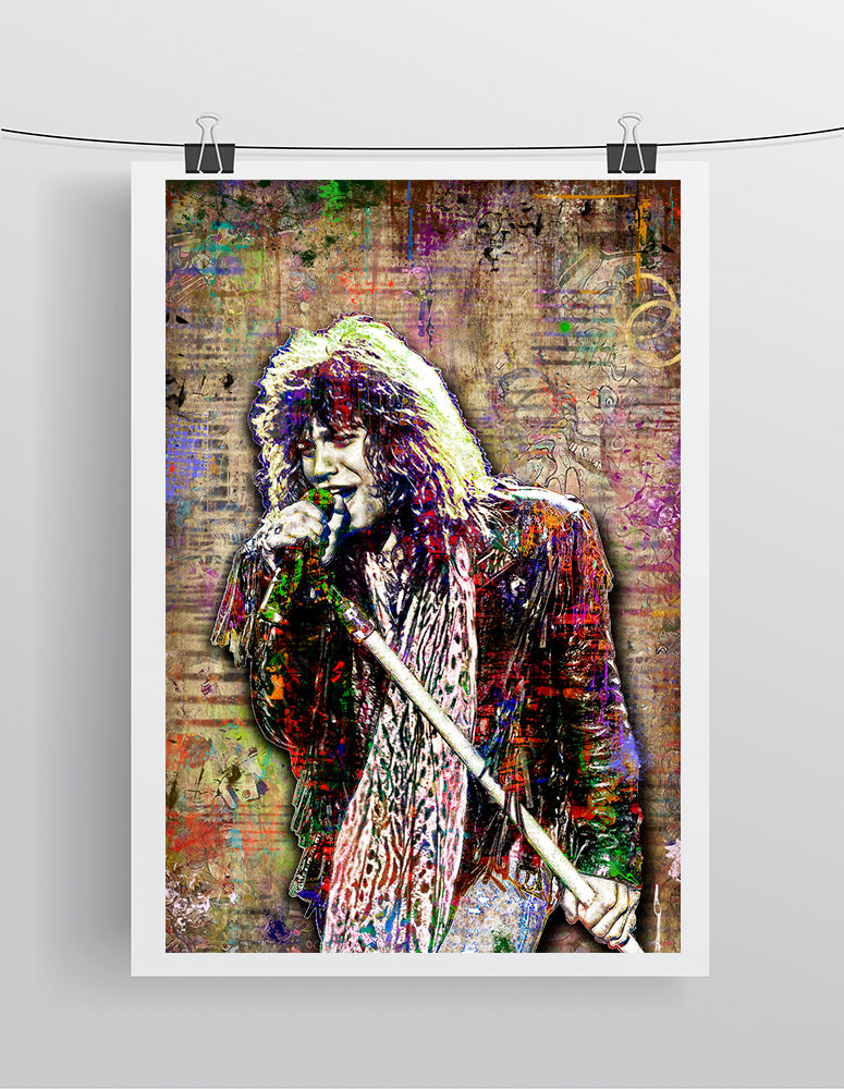 Jon Bon Jovi Poster, Bon Jovi 80s, Jon Bon Jovi Tribute Fine Art ...