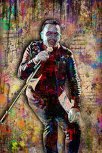 Bono Poster, U2 Portrait Gift, Bono of U2 Colorful Layered Tribute Fine Art