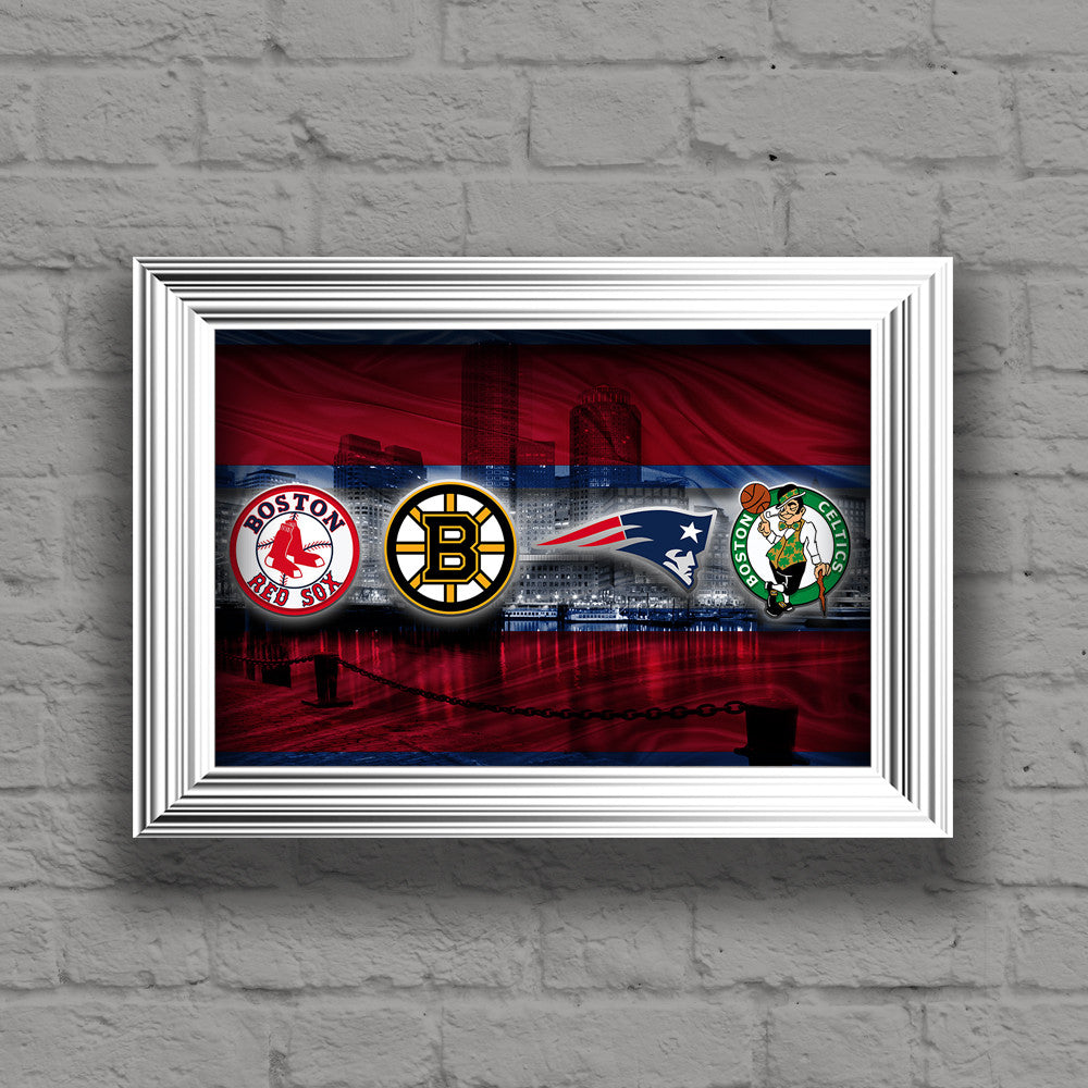 Boston Red Sports Teams Poster – McQDesign