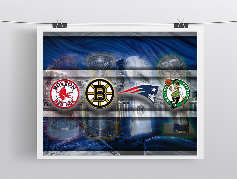 Every championship the Bruins, Celtics, Patriots, and Red Sox have won