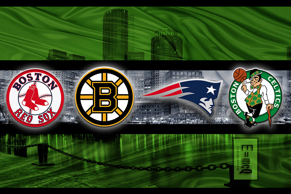 Official shamrock Boston Bruins Boston Celtics And Boston Red Sox