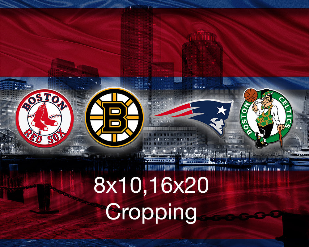 Boston New England Sports Teams Banner Flag Red Sox Bruins Patriots Celtics
