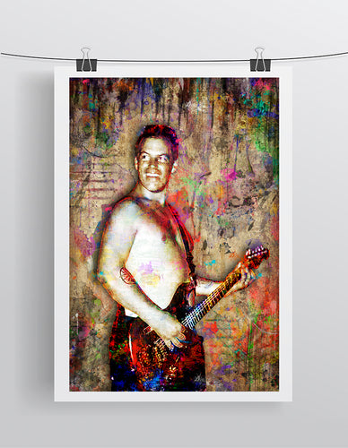 Bradley Nowell Poster, Sublime Portrait Gift, Bradley Nowell Colorful Layered Tribute Fine Art