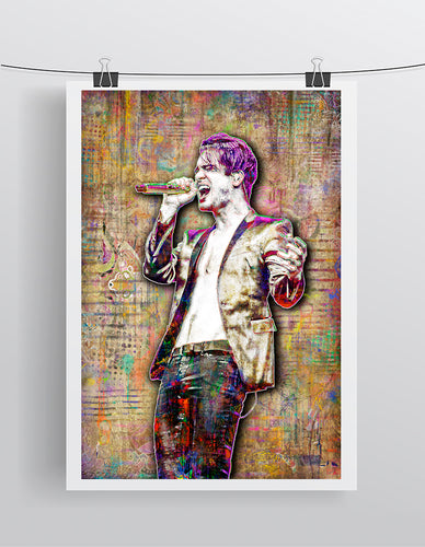 Brendon Urie of Panic at The Disco Poster, Panic at the Disco Tribute Fine Art