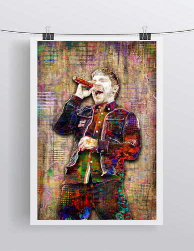 Brent Smith Shinedown Poster, Shinedown Tribute Fine Art